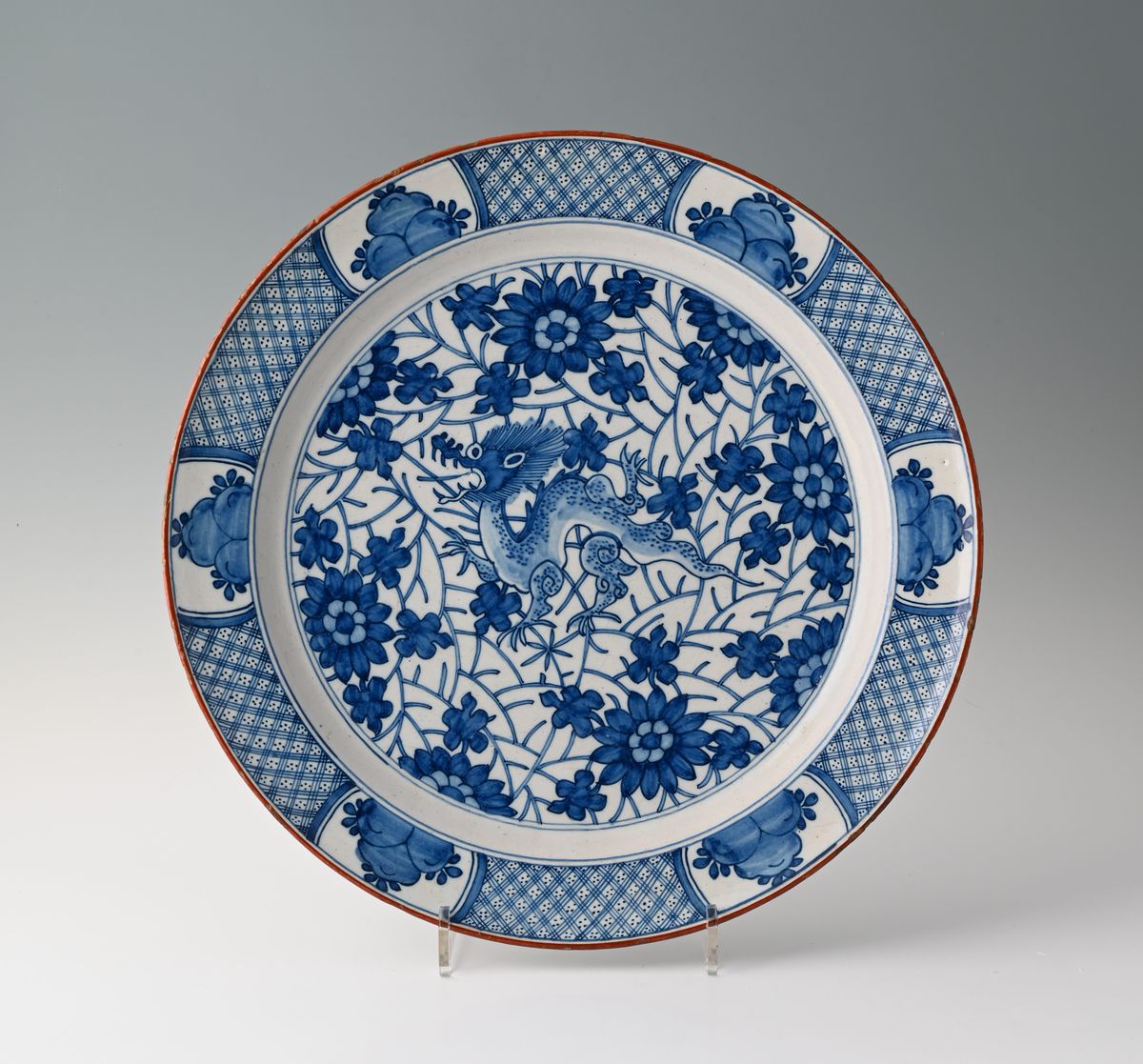 A decorative 18th century Delft dish - image 1