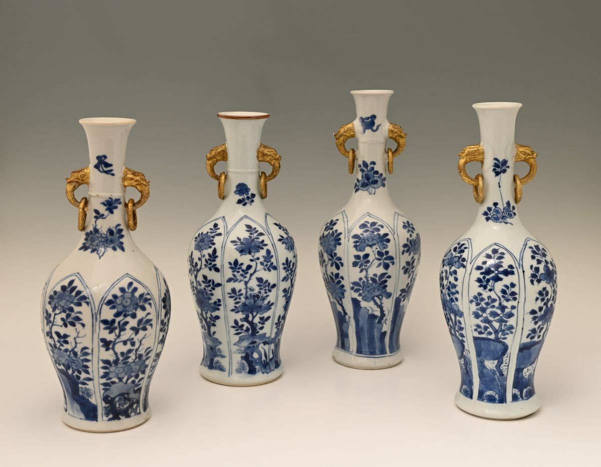 A very beautiful set of Chinese porcelain vases - image 1