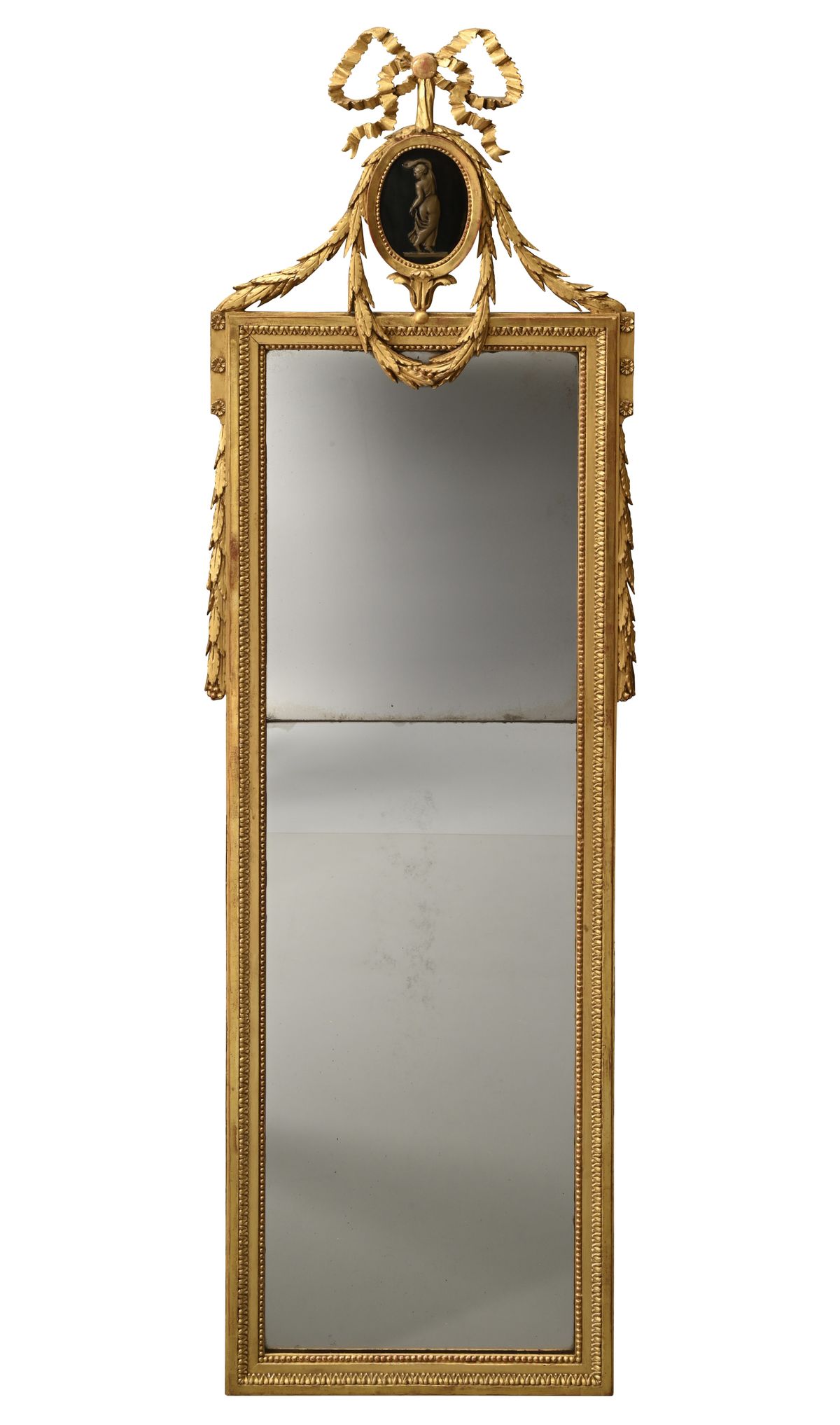 A Louis XVI mirror with a medallion - image 1