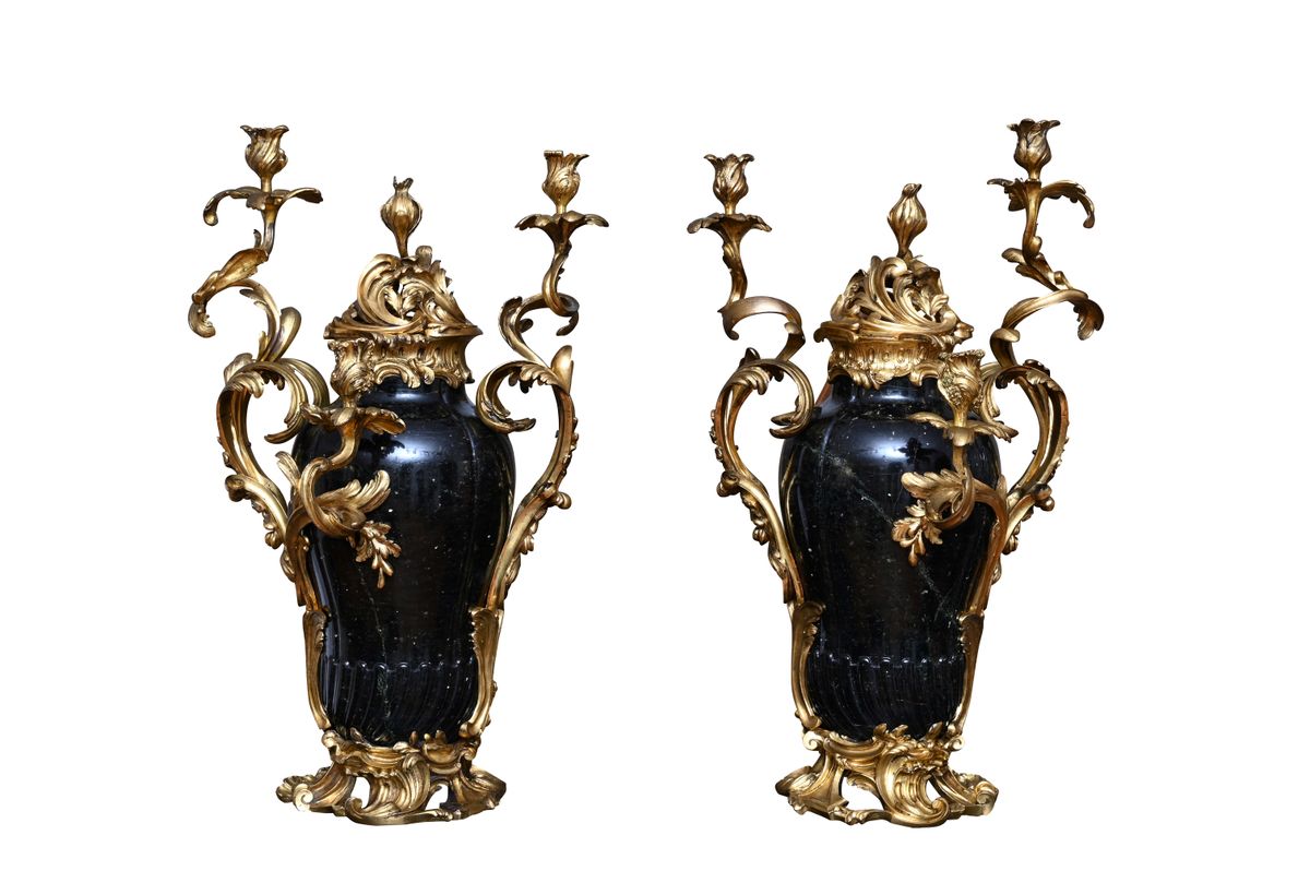 An impressive pair of candelabra, signed ‘Escalier de Cristal Paris’ - image 1