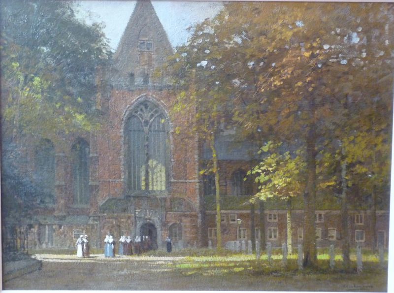 Large church square in Dordrecht