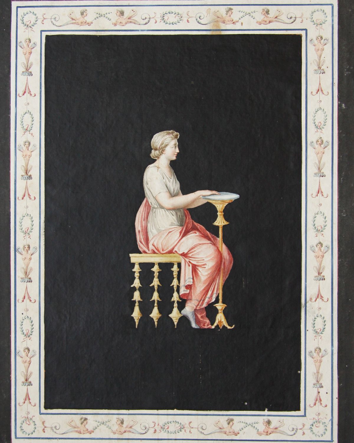 Set of eight gouache drawings - image 1
