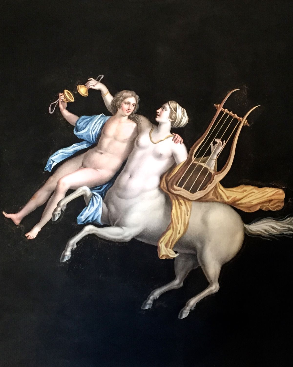 Maestri: Grand Tour gouache of Centaur of the Villa Cicero - image 1