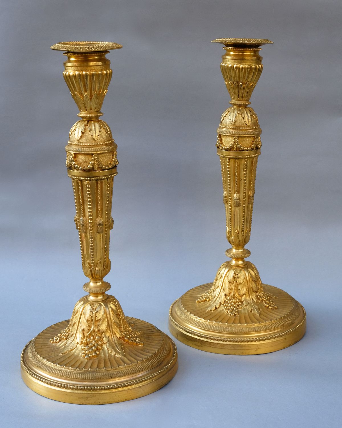 Pair neoclassical ormolu flambeaux - image 1