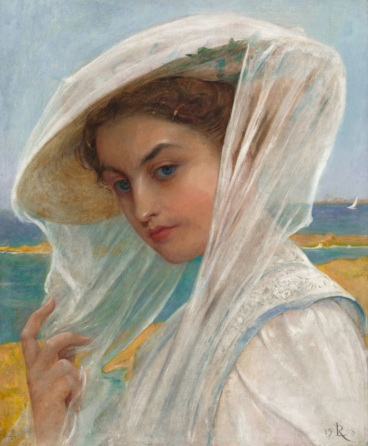 Young woman at the waterside