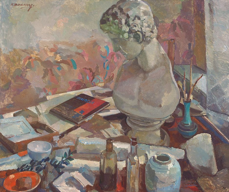 Still life with bust