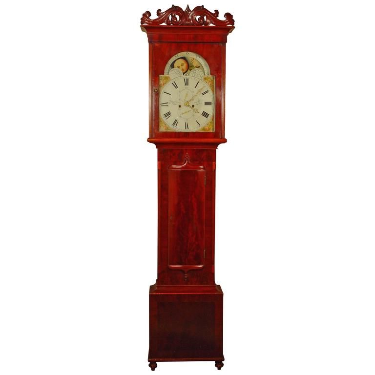 A Welsh mahogany longcase clock with moonphase W. Rowland Pwllheli circa 1830 - image 1