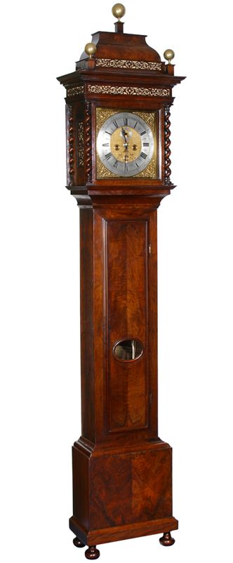 A good Dutch walnut striking longcase clock Pieter Klok Amsterdam circa 1710 - image 1