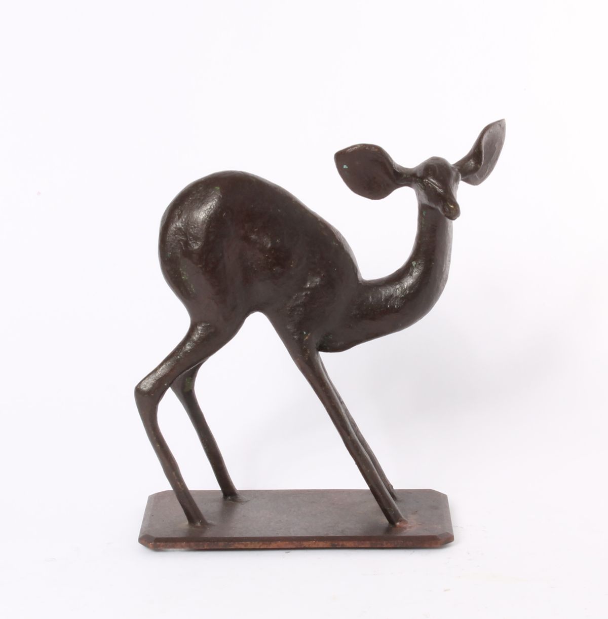 A French Art Deco bronze of a young deer, circa 1930. - image 1