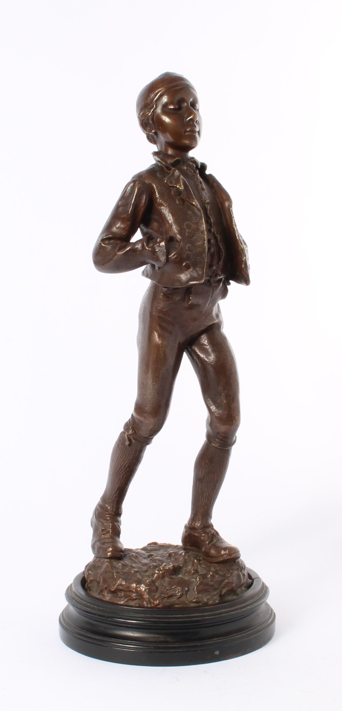 'Boy with frigian hat', patinated bronze signed P. Stotz, circa 1900. - image 1