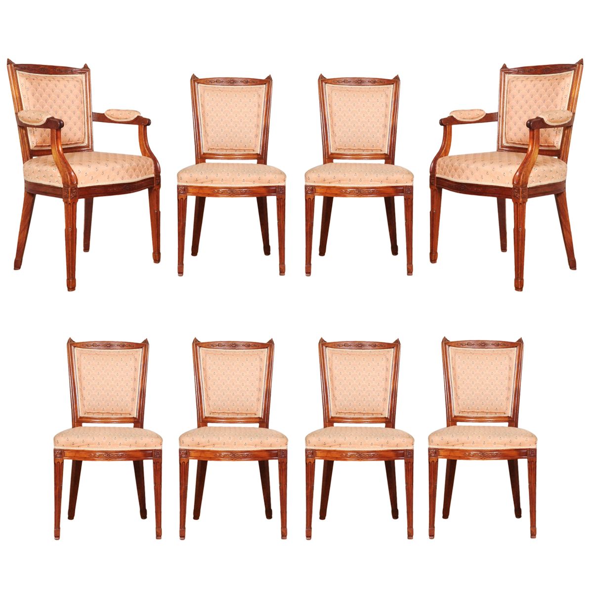 A set of eight Dutch mahogany dining chairs, circa 1800 - image 1