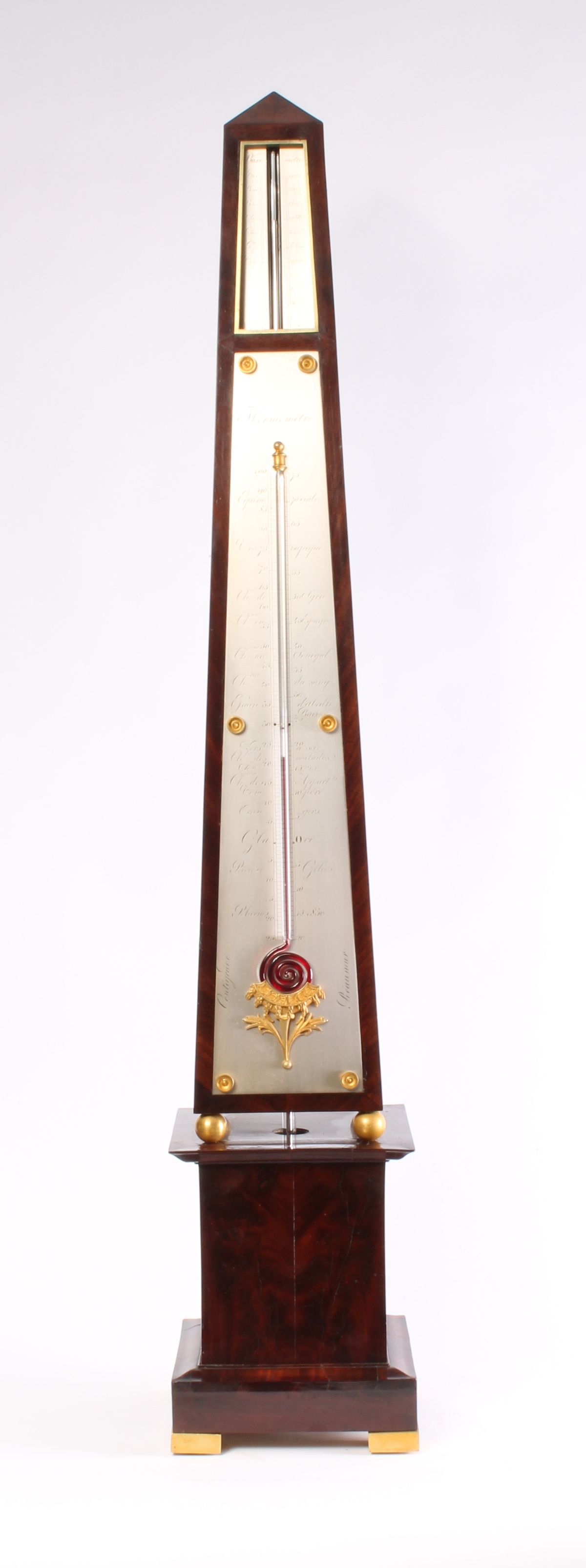 A French obelisk barometer, probably made in 1836 - image 1