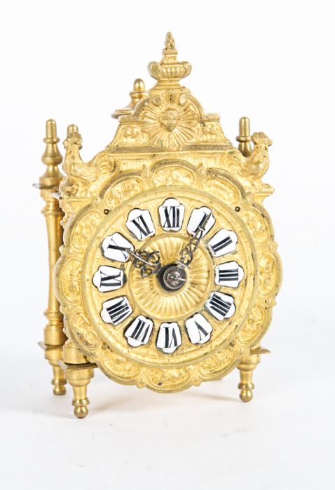 Nice and Small, Charming Miniature Traveling Clock, circa 1890 - afbeelding 1