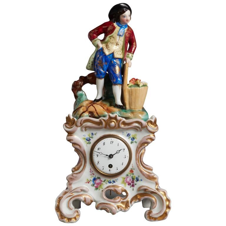 A charming small KPM porcelain pendulette, circa 1850 - image 1