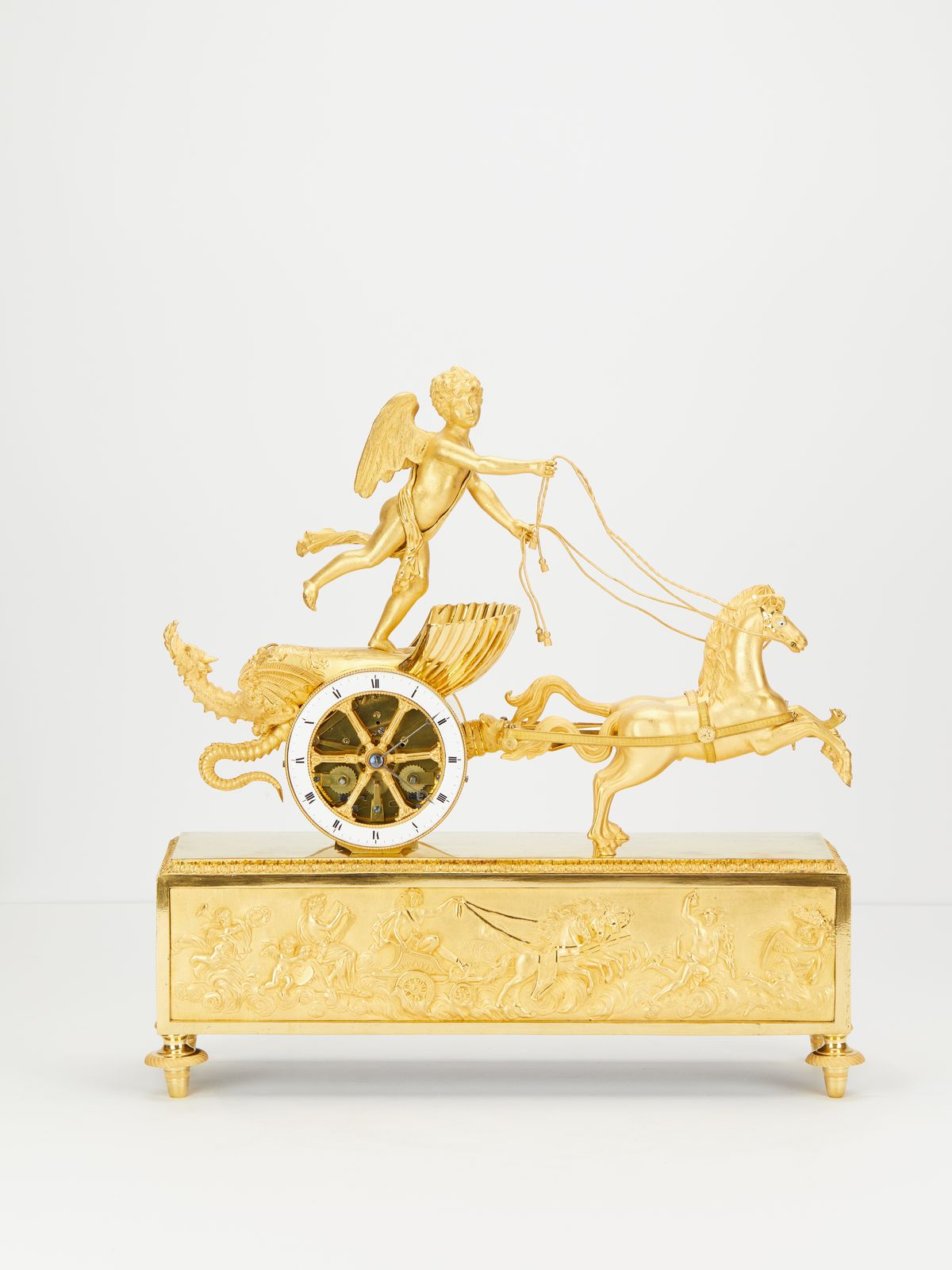 A charming French Empire ormolu chariot clock, circa 1810 - image 1