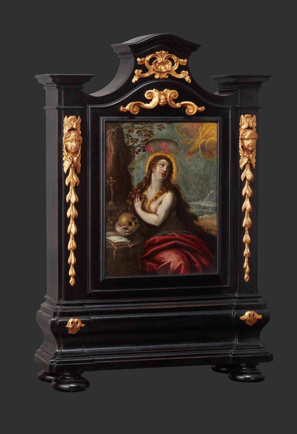 A very unusual early Italian ebonised night clock with annular dial, circa 1660 - image 1