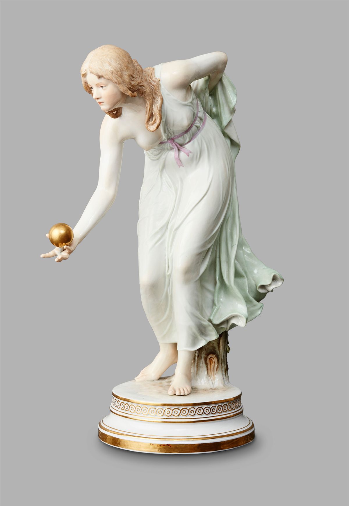 A German Meissen porcelain ‘KügelSpielerin’ by Walter Scott, circa 1890 - image 1