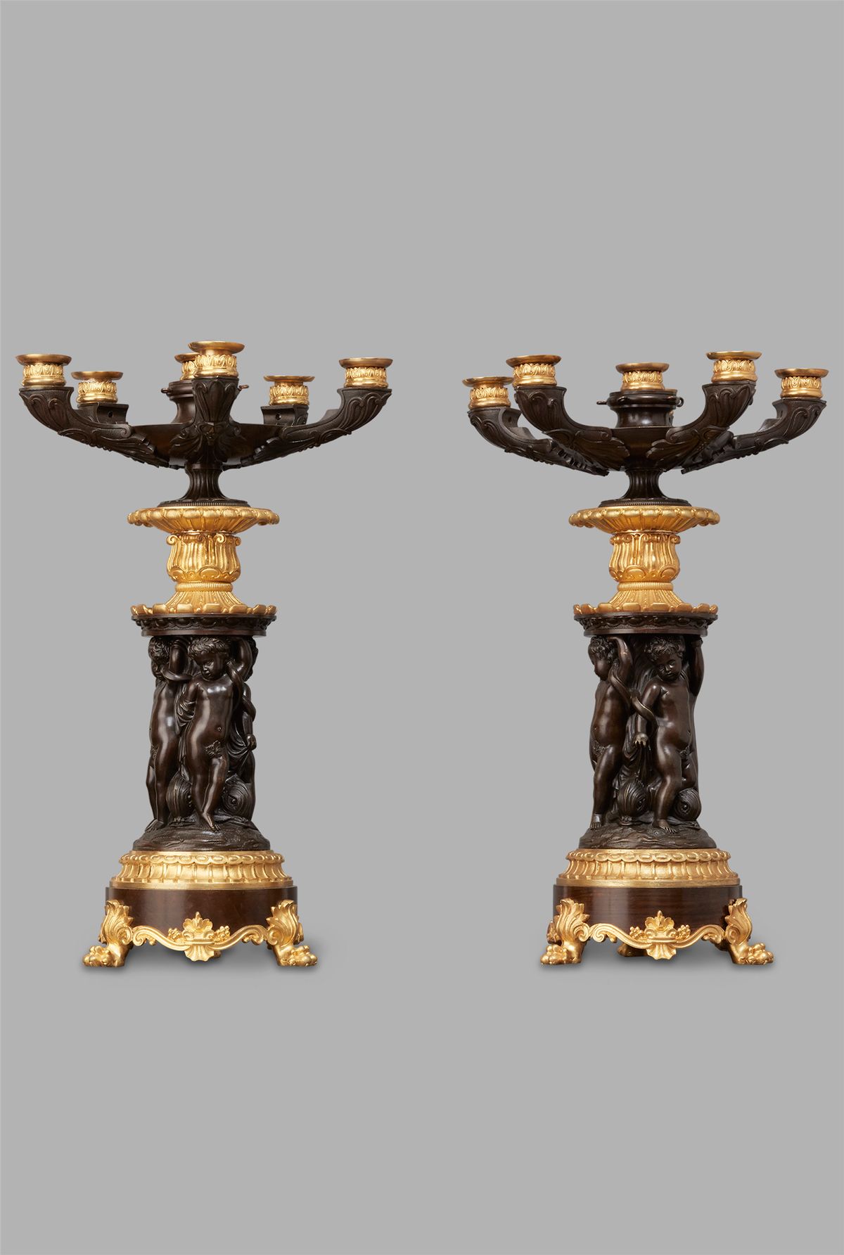 A good decorative pair of French Charles X candelabres, circa 1830 - image 1