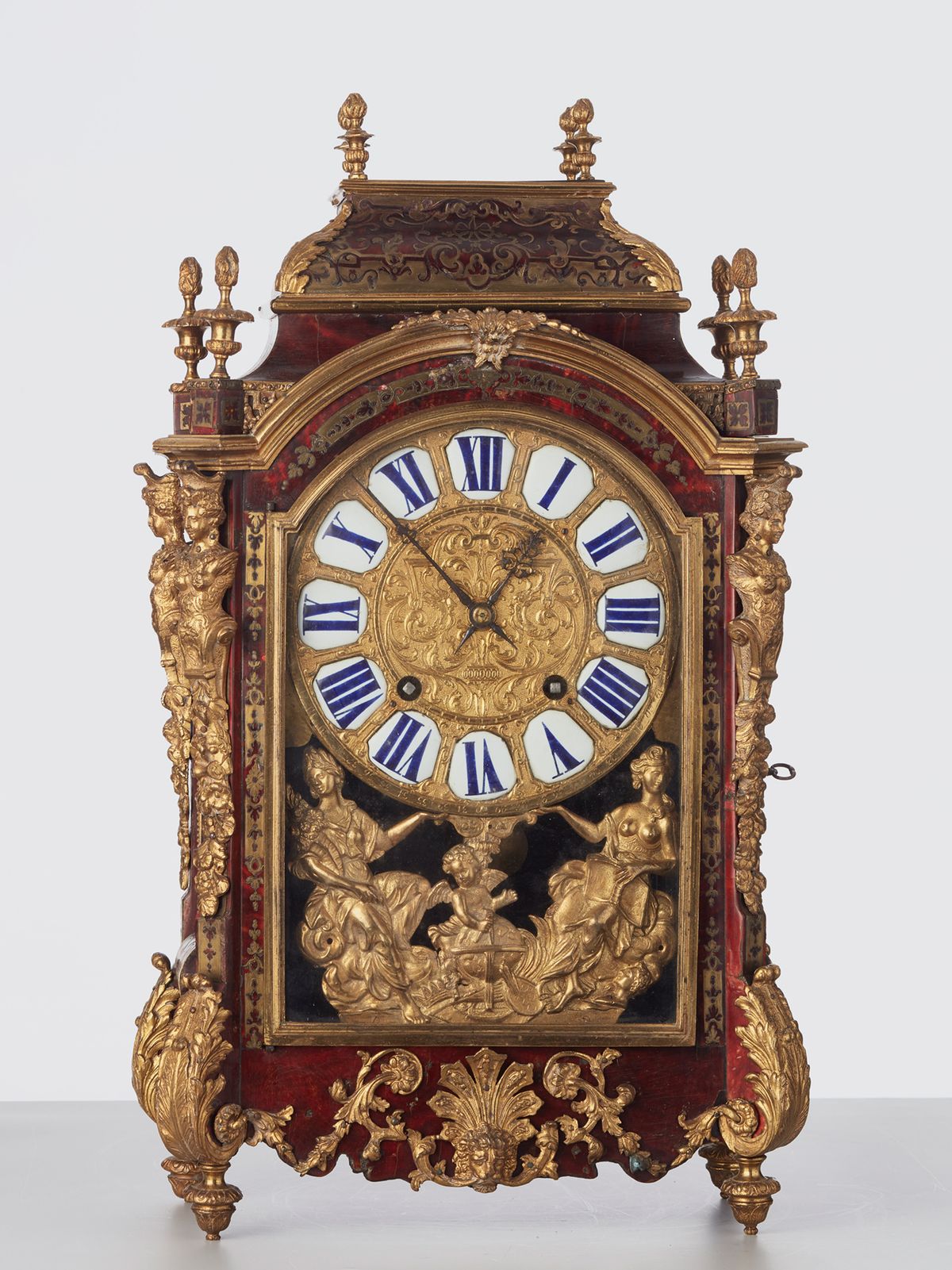 A beautiful French late Louis XIV ‘Religieuse’ mantel clock by Bonneual, circa 1700 - image 1