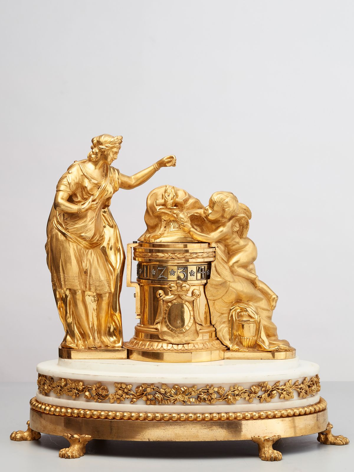 French so-called Cercle a Tournant clock - afbeelding 1
