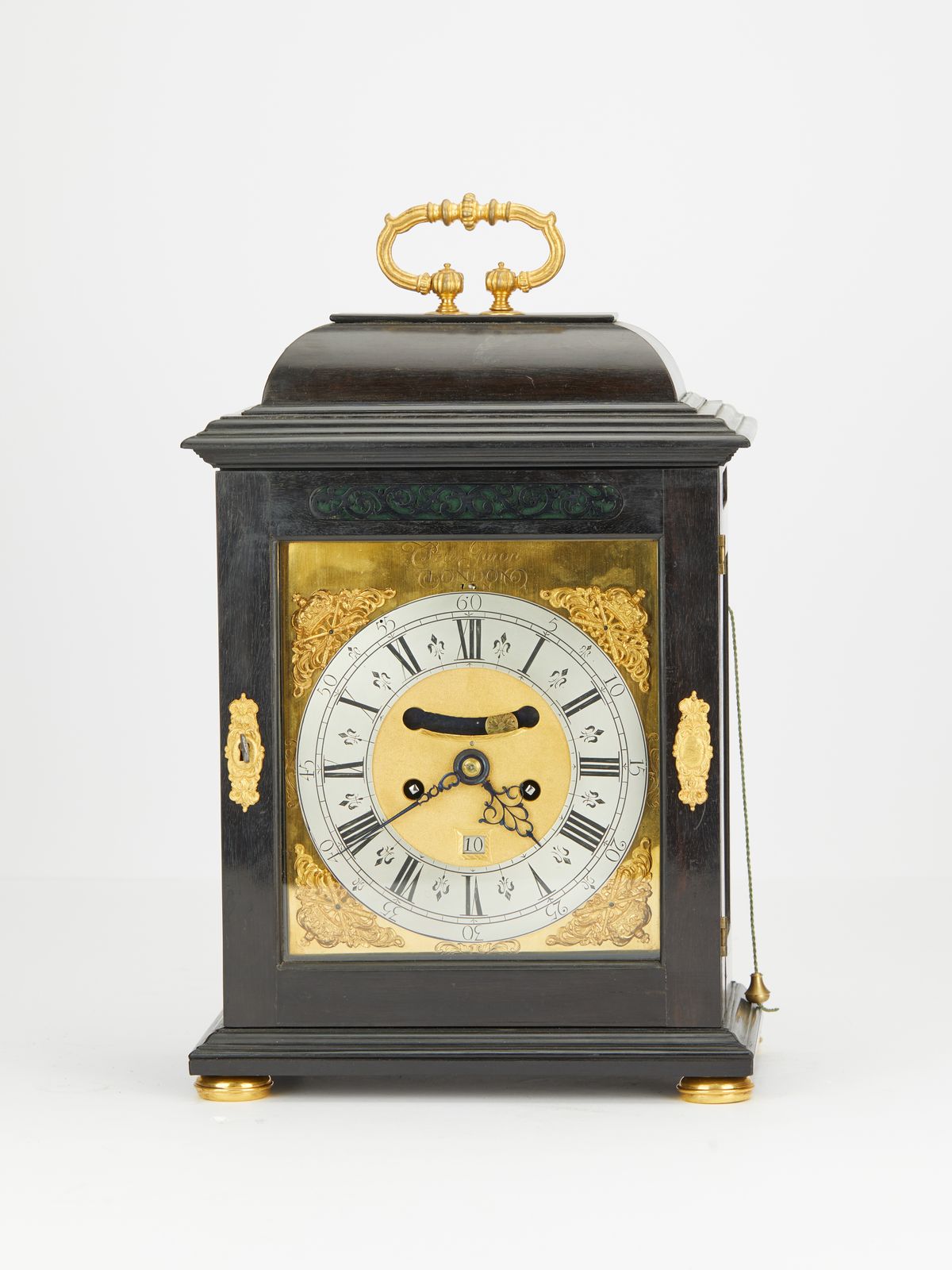 English black bracket clock Peter Garon  - image 1