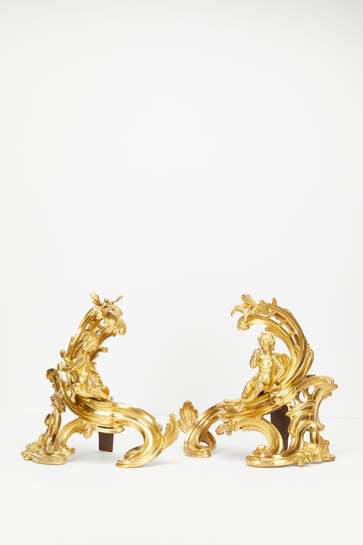 18th century Louis XV andirons - image 1