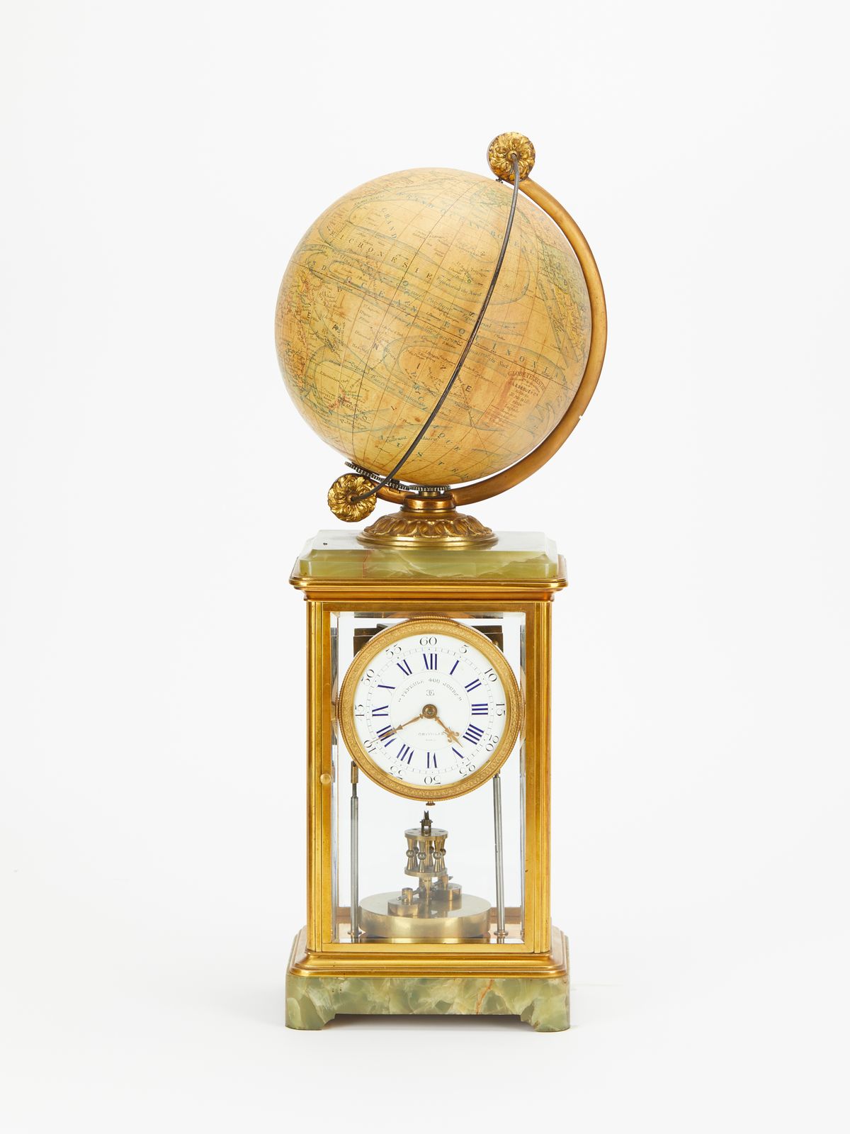 Year running 4 glass mantel clock - image 1