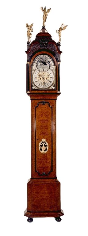 L02 Hollands staand horloge met Planisphere. - afbeelding 1