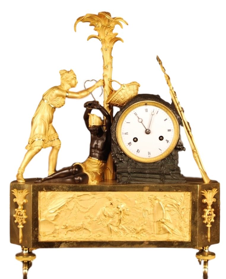 Abs-01 Clock with the noble savage 'Atala liberating Chactas' - image 1