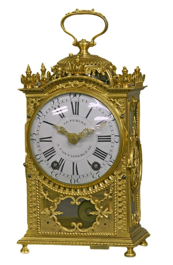 C13 Ormolu Quarter-Repeating 'Pendule d'Officier'LeFebure a Fontainebleau. - image 1