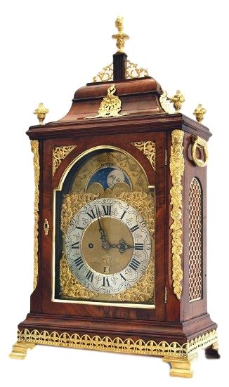 BR19 Dutch table clock with Moon phase and date - image 1