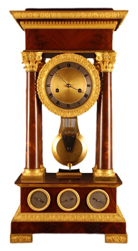 T06 Large French multi-dial regulator clock - image 1