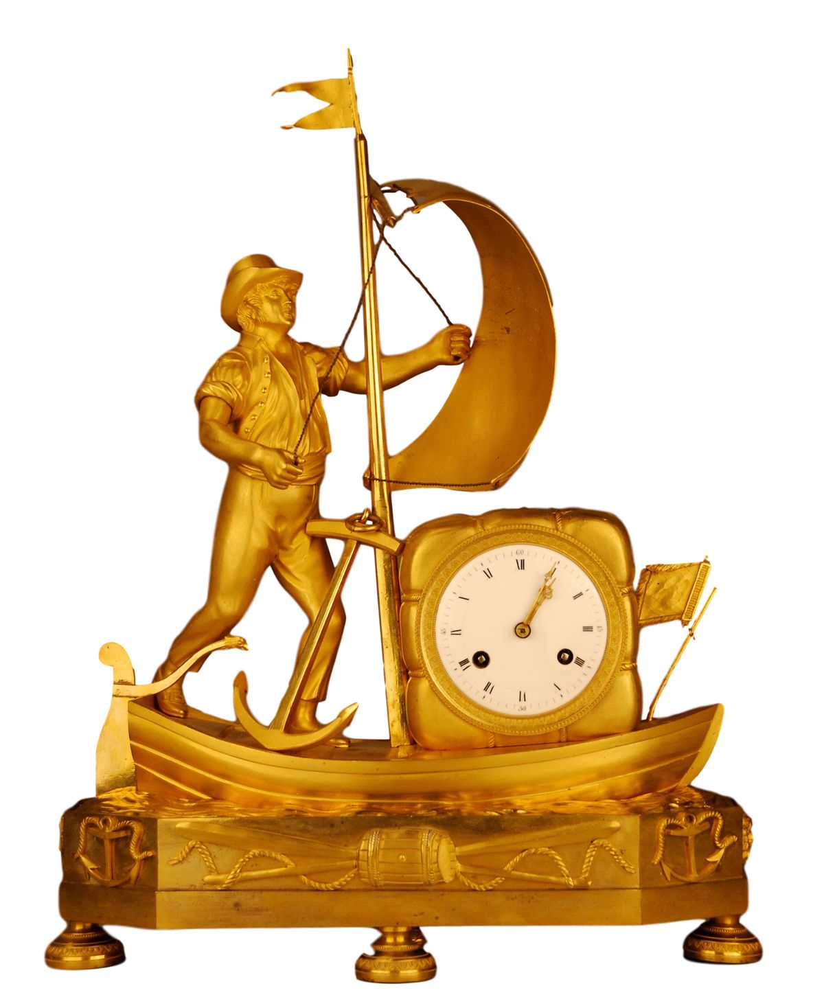 M156 Gilt bronze French Directoire 'genre clock' - image 1