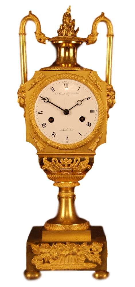 PV07 French 'Urn' or vaseshape mantel clock - afbeelding 1