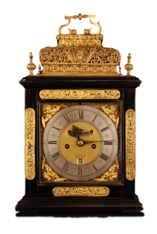 BR12 Double basket musical bracket clock - afbeelding 1