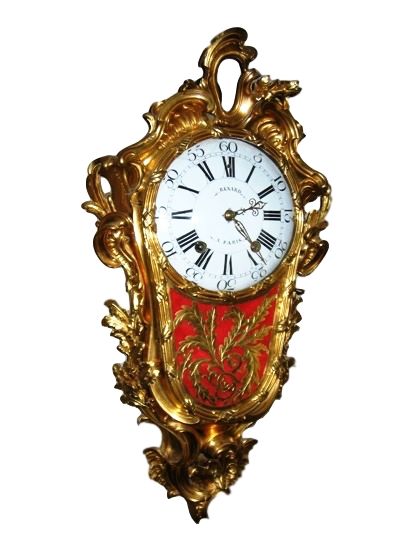 W01 Gilt Transitional Louis XV/XVI Cartel clock - image 1