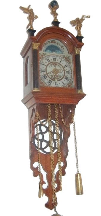 DW04 Dutch 'staartschipper' with date and moondial - afbeelding 1