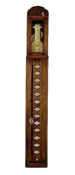 J03 Miniature Japanese Wood Pillar Clock - image 1
