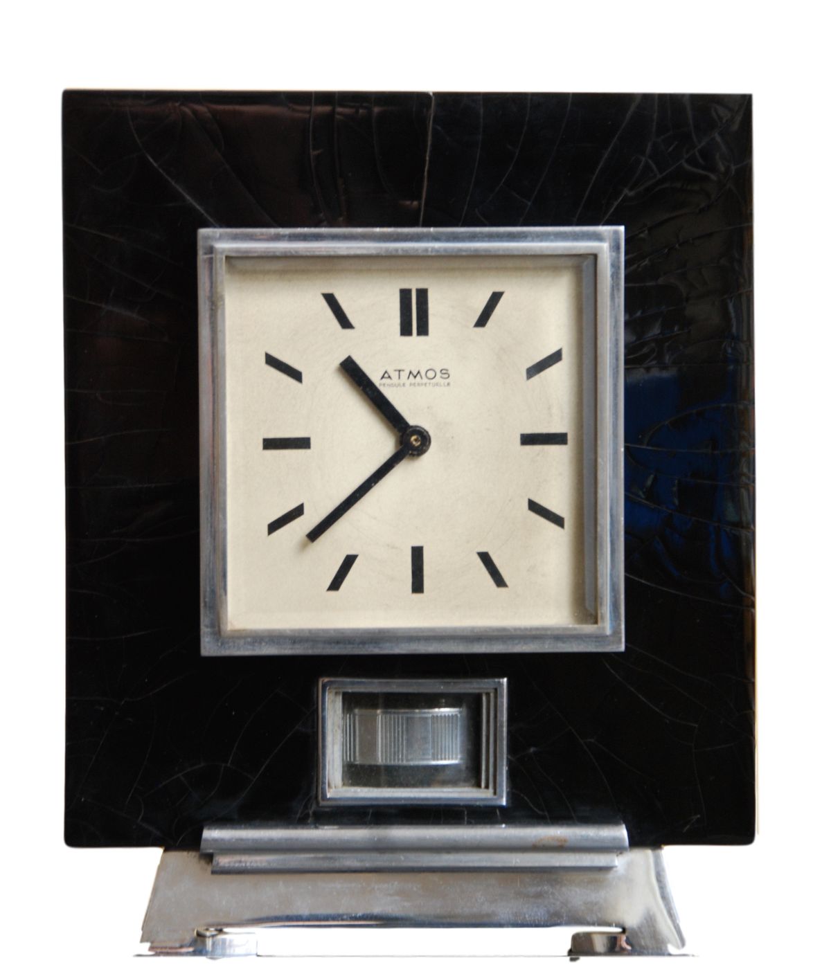 M181 Atmos clock in black with print , J.L. Reutter - image 1