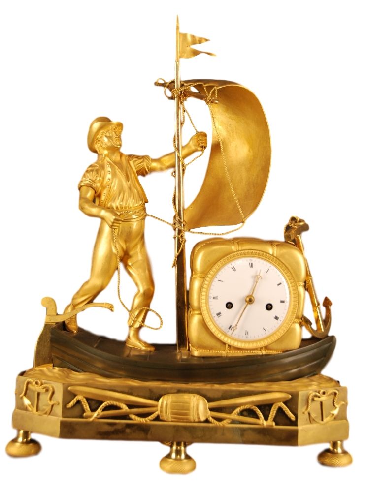 M16 Rare Directoire genre matelot mantel clock - image 1