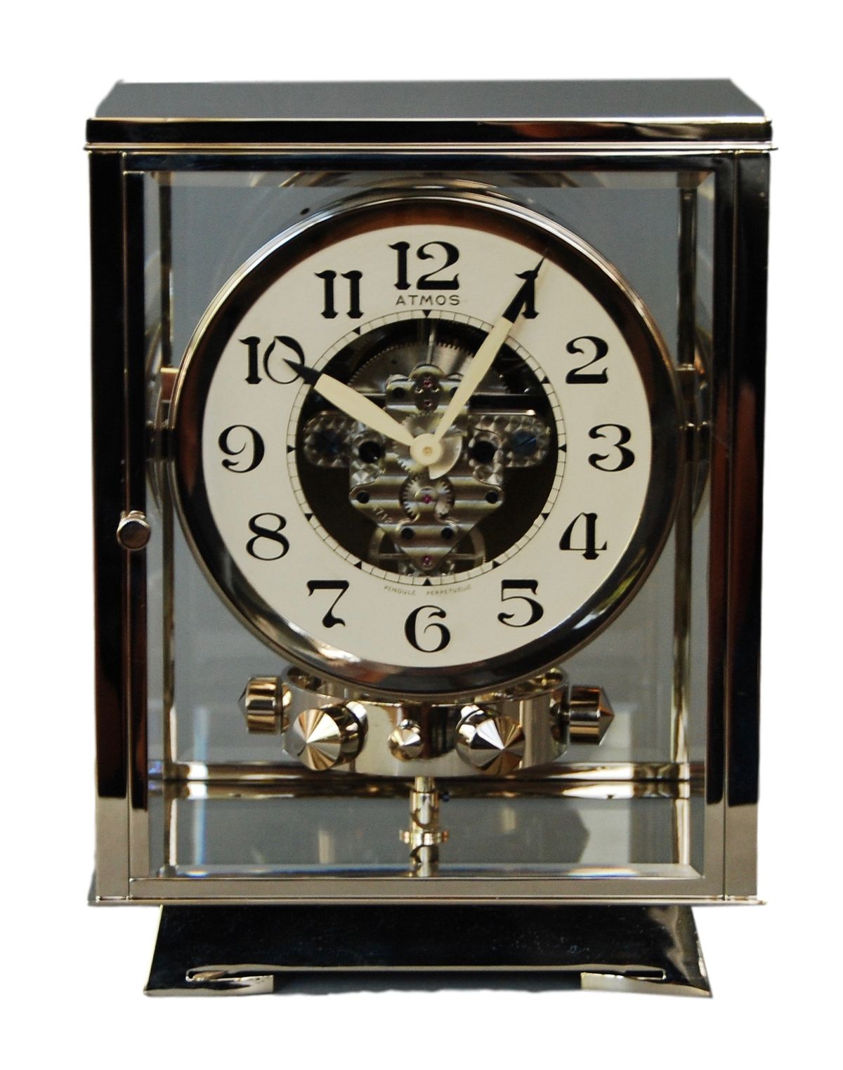 M219 Nikkel art deco JL Reutter vier glazen Atmos klok - afbeelding 1