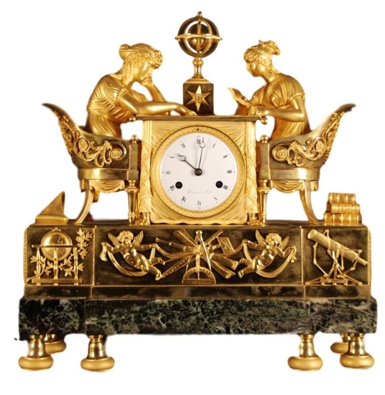 M63 French mantle clock ‘La leçon d’Astronomie’ - image 1