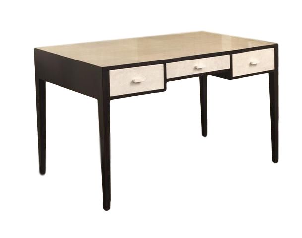 F02 Art Deco/Jean Michel Frank style desk shagreen panels