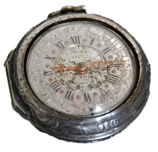 WAT12 Engels zilveren zakhorloge, spillegang