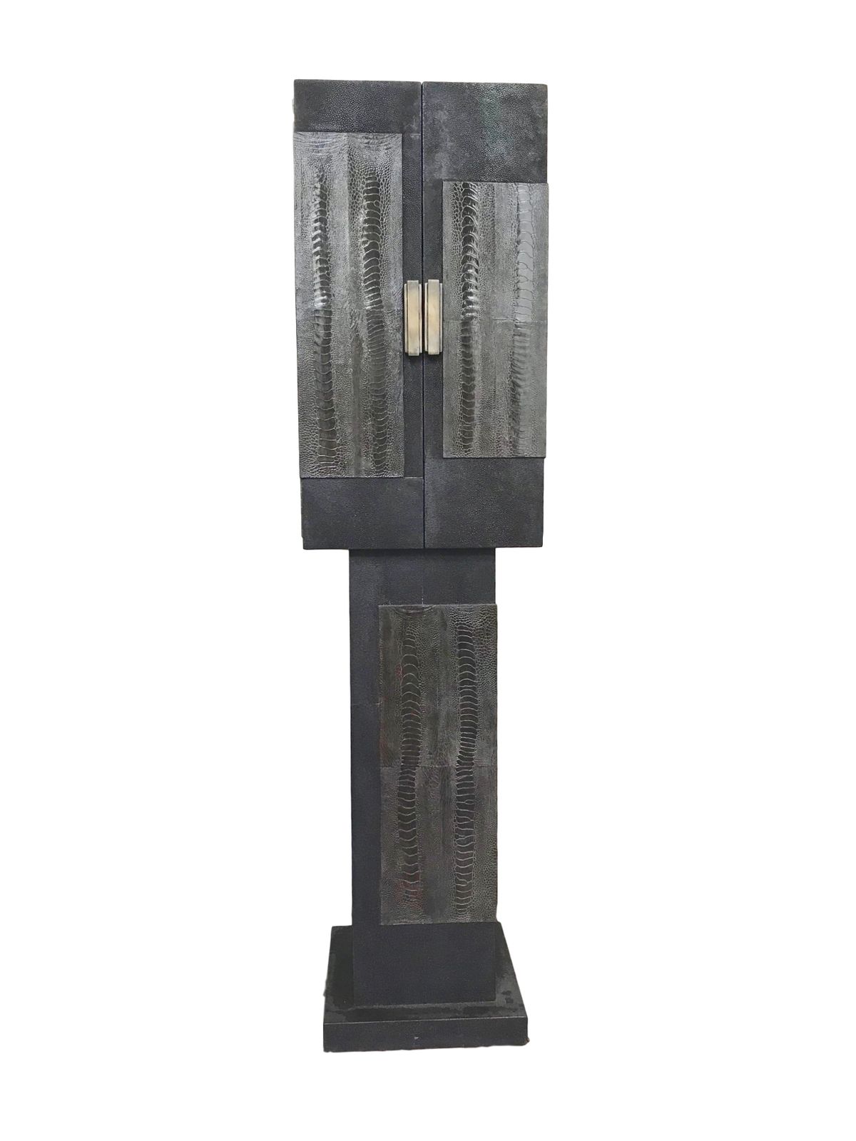 F07 R&Y Augousti Shagreen and Ostrich leather covered cabinet - image 1