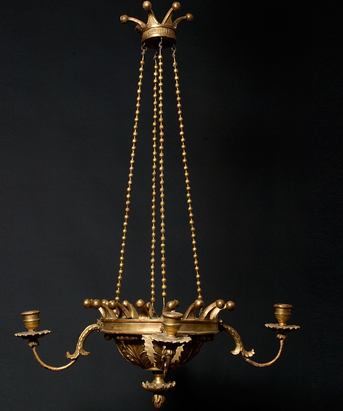 An Austrian Giltwood Four-light Chandelier 