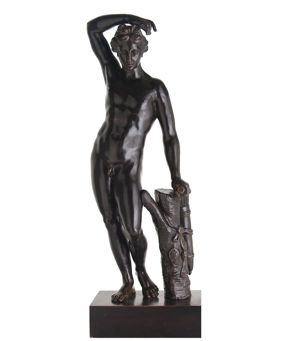 Vroeg 18e eeuwse Bronzen  Beeld van Apolino - afbeelding 1