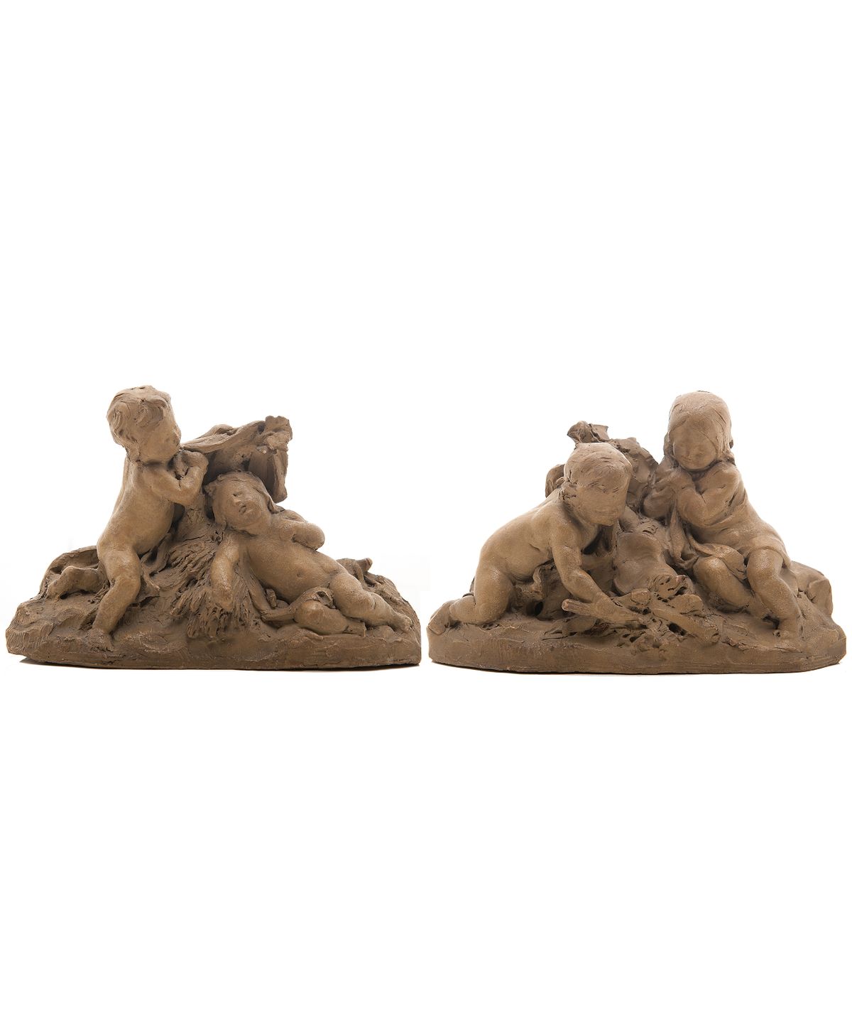 Two Small Terracotta 'Bozzetti' Signed Claude Michel called Clodion - image 1