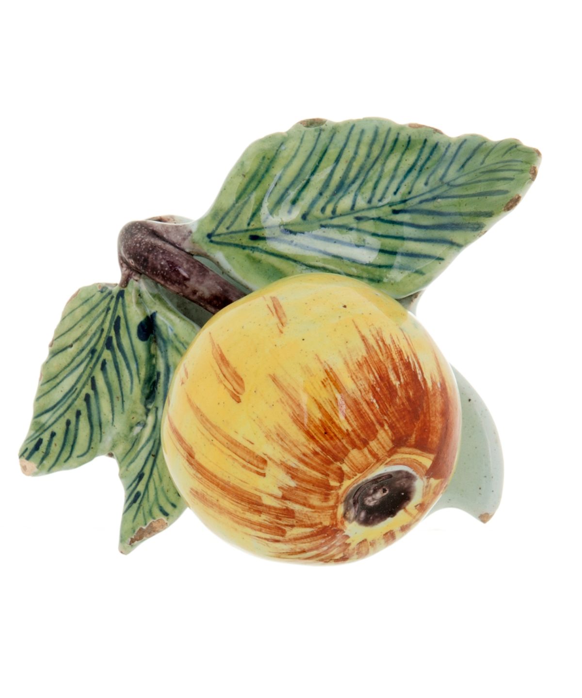 Fruit in Polychrome Dutch Delft Earthenware - Apple