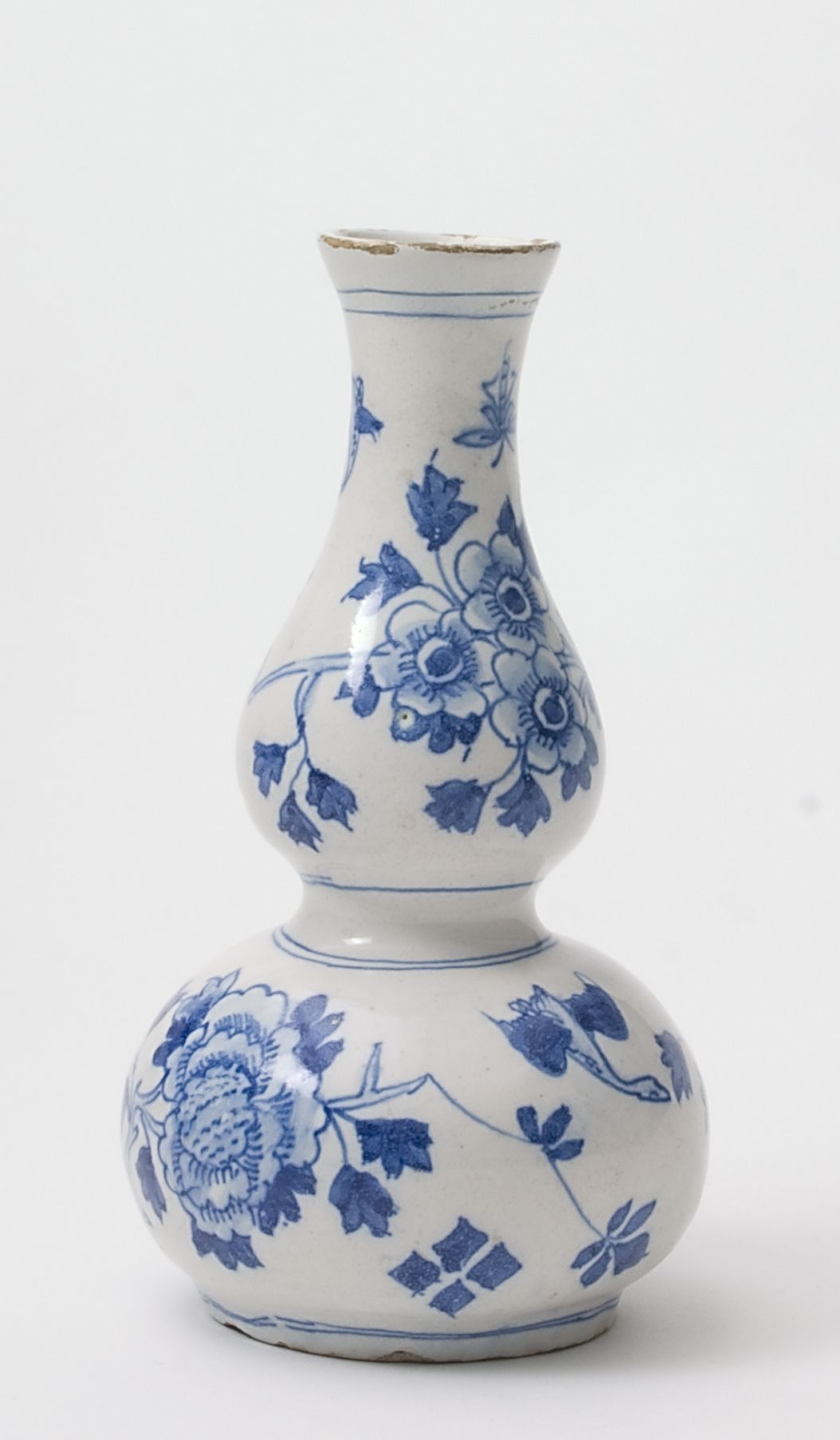 Delfts Blauw Wit Aardewerk Kalebasflesje